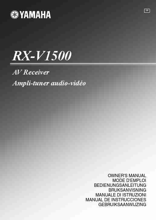Yamaha Stereo System RX-V1500-page_pdf